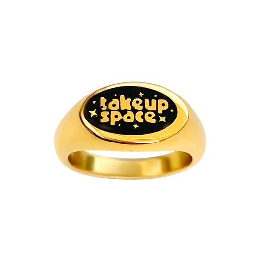Take Up Space 18k gold plated ring