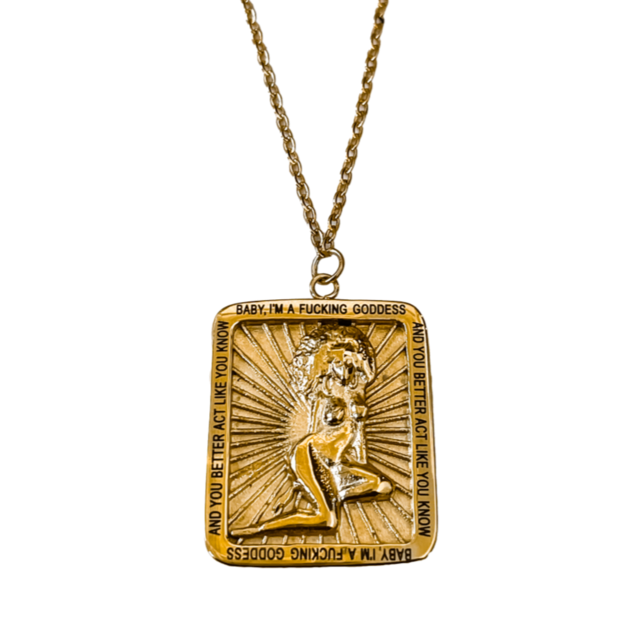 Baby I'm a Goddess necklace – Brownie Points for You