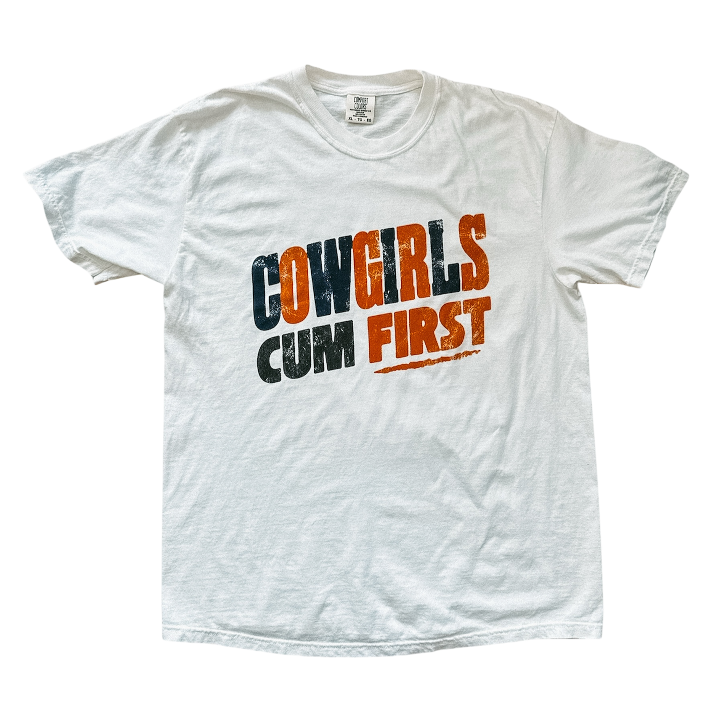 SAMPLE- Cowgirls Cum First tee -XL