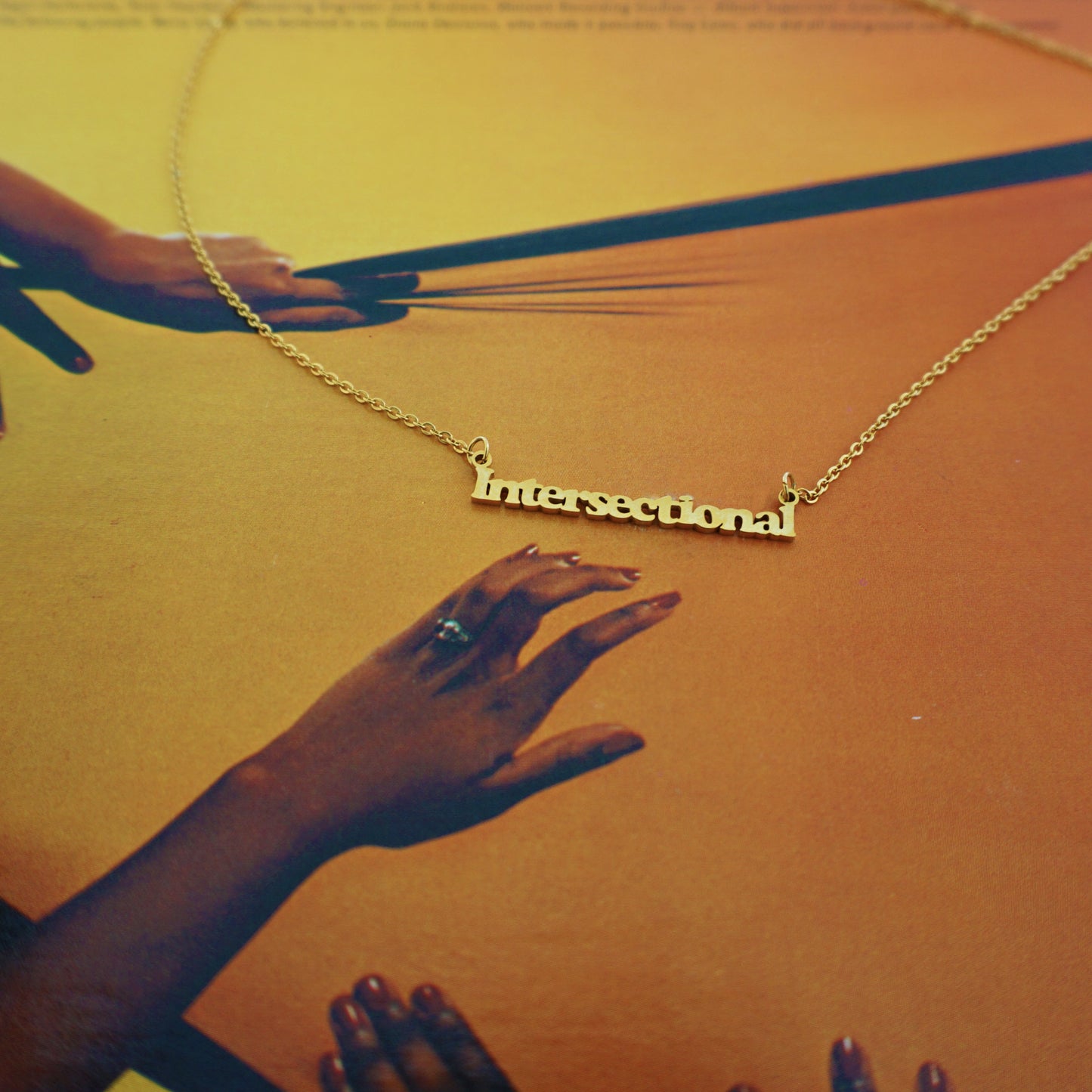"Intersectional" Feminism 18K Gold Plated Necklace - Brownie Points for You