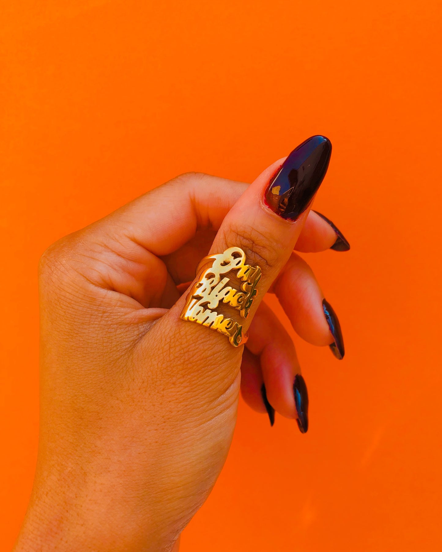Pay Black Women 18k Gold Plated Ring - Brownie Points for You